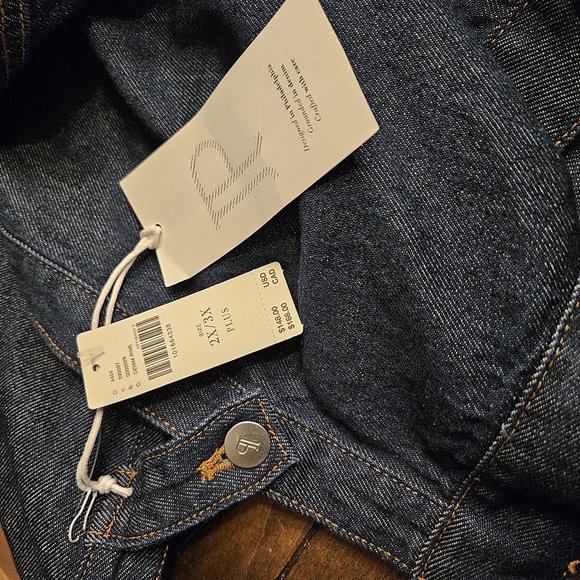 NWT Anthropologie Weston Denim Boyfriend Cape - Picture 5 of 8